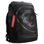 MSI Titan Gaming Backpack For 15.6"-17.3" Laptop/Notebook - Black -  fits GE and GT series laptop and is made from durable water resistant polyester fabrics.