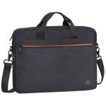 Rivacase Regent Carry Bag for 15.6 inch Notebook / Laptop (Black) Suitable for Education, Business