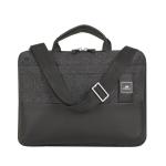 Rivacase Lantau Semi Hardshell Case for 13.3" Laptops - Grey with Shoulder - Suitable for Business & Travel