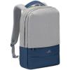 Rivacase Prater Anti-Theft Designed Backpack for 15.6"-16" Laptops - Grey / Dark Blue Rivacase Prater Anti-Theft Designed Backpack for 15.6"-16" Laptops - Grey / Dark Blue
