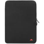 Rivacase Antishock Laptop Vertical Load Sleeve for 15.6" MacBook - Black Memory Foam for Ultimate Protection - Also fits Ultrabooks & Tablets