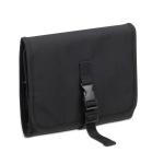 Rivacase Tegel ECO Compact Travel Toiletry Case Bag - Black Built-in Hook For Hanging