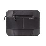Targus Bex II Sleeve For 11.6-12.1" Laptop - Black with black trim, lightweight, topload access