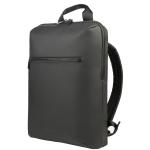 Tucano GOMMO Backpack for Laptop 15.6" Macbook Pro 16" - Black Rubberized Material - Breathable Mesh Back - Trolley strap