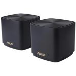 ASUS ZenWiFi XD5 (AX3000) Dual-Band WiFi 6 Whole Home Mesh System, Black - 2 Pack 1GbE x2