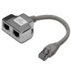 Digitus DN-93904 CAT5e RJ45 Data/Data Splitter Dual Adapter (2 x Data Devices) with 0.19m lead Digitus DN-93904 CAT5e RJ45 Data/Data Splitter Dual Adapter (2 x Data Devices) with 0.19m lead