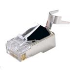 Dynamix RJ-45C6SR23-20 RJ45 Cat6 23AWG Solid Shielded Round Modular Plug . 20pc  Bag. 8P8C 50U withinsert