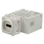 Dynamix AV-USB-PC-01 USB-C 2.1A Keystone         Charging Mech. Input: 100-240V 50Hz. Output: 5VDC2.1A Includes Clipsal Adaptor
