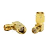 Go Wireless AN-34 RP-SMA Male to RP-SMA Female Right Angle Adaptor