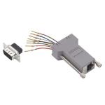 L-com Shielded Modular Adapter DB9 Male RJ45 (8x8) Jack