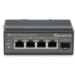 LevelOne IGU-0501 5-Port Gigabit Industrial Switch DIN-Rail -40 C to 75 C 1x SFP (Promotionalprice)
