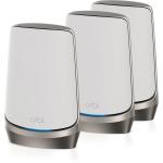 NETGEAR Orbi RBKE963 (AXE11000)  Quad-Band WiFi 6E Mesh System - 3 Pack 10GbE x1 / 2.5GbE x1 / 1GbE x3