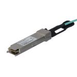 StarTech.com 40GbE - 40Gbps - QSFP+ AOC Cable - 15m (49.2ft) MSA Uncoded Compatible 40G QSFP+-QSFP+ AOC Cable - 40 GbE QSFP+ Active Optical Fiber / 40 Gbps QSFP Plus / Transceiver Module Cable