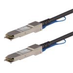 StarTech.com 40GbE - 40Gbps - QSFP+ Passive Direct Attach Breakout Cable - 50cm MSA Uncoded Compatible 40G QSFP+-QSFP+ Direct Attach Breakout Cable Twinax - 40 GbE QSFP+ Copper DAC 40 Gbps Low Power Passive Transceiver Module DAC