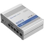 Teltonika RUTX12 (AC867) Dual-Band WiFi 5 4G LTE Industrial Cellular Router CAT6 / Bluetooth / Dual Mini-SIM Slots / 4 x Gigabit Ethernet ports / GNSS (Antenna & Power Included)