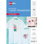 AVERY 237965 Tshirt Transfer Inspired IJ76 A4 White 5 Pack
