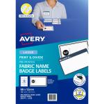 AVERY "Hello! My Name Is" Fabric Print & Divide Name Badge Labels - Laser - L7428 -  88x52mm - 150 Labels
