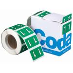 Codafile Label Numeric 1 - 25mm - 500 Labels / Roll