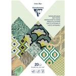 Clairefontaine C95094C Clairefontaine Artisan Paper Pad Greens A4 20sh