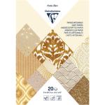 Clairefontaine C95096C Clairefontaine Artisan Paper Pad Ivory-Brown A4 20sh