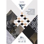 Clairefontaine C95098C Clairefontaine Artisan Paper Pad Metallic Blacks A4 20sh