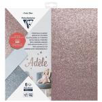 Clairefontaine C95735C Clairefontaine Cutting Paper Adhesive Glitter 250g 30.5x30.5cm, Pack of 6