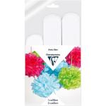 Clairefontaine C395401C Clairefontaine Crepe Pompoms White, Pack of 3
