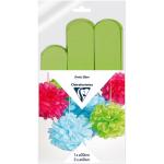 Clairefontaine C395419C Clairefontaine Crepe Pompoms Apple Green, Pack of 3