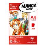 Clairefontaine 94042C Clairefontaine Manga Pad A4 100g 50sh