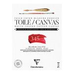 Clairefontaine 975224C Cotton Canvas Pad White 36x48cm 345g 10sh