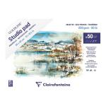 Clairefontaine 975717C Goldline Studio Watercolour Pad 30x40cm 50sh