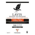 Clairefontaine 96341C Lavis Dessin Technical Drawing Pad A4 10sh