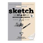 Clairefontaine 96609C Clairefontaine Sketch Pad A4 White and Ivory