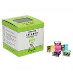 Clippie Slide Paper Clips - Small Colored - Box of 100