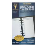DEBDEN DIARIES PR2015 Debden Personal Dayplanner Refill Undated Day to a Page