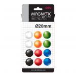 DELI E7824 Whiteboard Magnets/ Magnetic Buttons ( 12PCS ) (Diameter: 20mm).