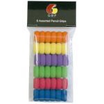 GBP PG06 GBP Pencil Grip Assorted, Pack of 6