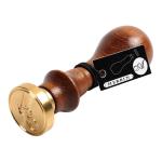 Herbin 40102T  Wooden Handle Round Seal Copperplate B