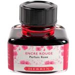 Herbin Scented Ink 30ml Red, Rose Scent