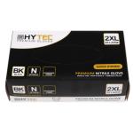 Hytec BKNPFXX Black Nitrile Powder Free Disposable Gloves - 2XL
