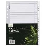 Icon PP Indices 1-20 A4 - White