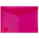 Icon IF463 PP Document Wallet A4 Button Closure Red