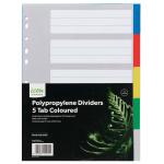 Icon IF680 PP Dividers 5 Tab Coloured