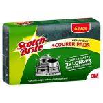 3M 10210 Scotch-Brite Scouring Pad Heavy Duty, Pack of 4