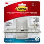 3M 10289 Command Soap Dish BATH34-SN-ES Satin Nickel