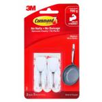 3M 10297 Command Hook 17065 Medium White Wire, Pack of 2