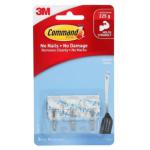 3M 10330 Command Hook 17067CLR Small Clear Wire, Pack of 3