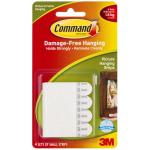 3M 10361 Command Picture Hanging Strips 17202 Small White, Pack of 4 Sets
