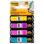 3M Post-It Mini Flag 683-4AB Bright Assorted Colour Pkt/35 Four Pack Hangsell