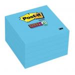 3M XP006002099 Post-it Super Sticky Notes 654-5SSBE 76x76mm Electric Blue, Pack of 5